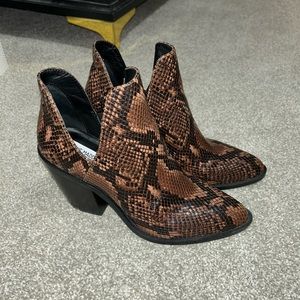 Steve Madden Snake Print Booties